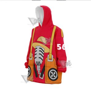 One Piece Film Red 2022 Movie Mintia Monkey D Luffy Snug Blanket Hoodie