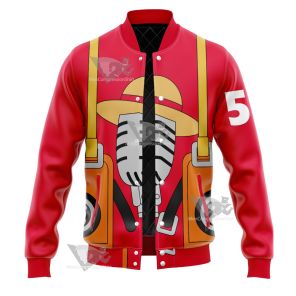 One Piece Film Red 2022 Movie Mintia Monkey D Luffy Varsity Jacket