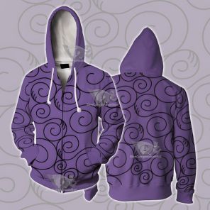 One Piece Gumgum Cosplay Zip Up Hoodie