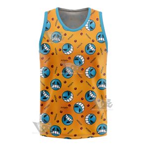 One Piece Inspired Pirate Firefist Basketball Jersey