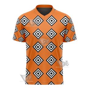 One Piece Jinbei Orange Outfit Football Jersey