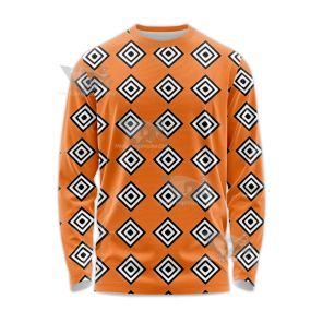 One Piece Jinbei Orange Outfit Long Sleeve Shirt