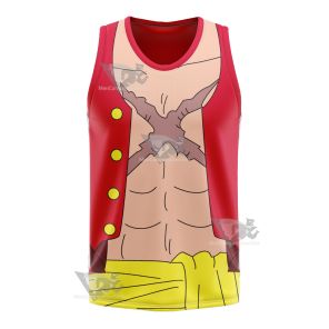 One Piece Monkey D Luffy Basketball Jersey