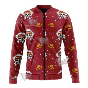 One Piece Monkey D Luffy Hat Skull Flag Bomber Jacket