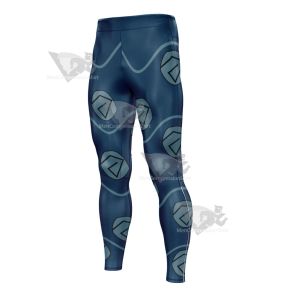 One Piece Roronoa Zoro Blue Circle Mens Compression Legging