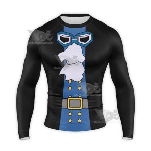 One Piece Sabo Black Long Sleeve Compression Shirt