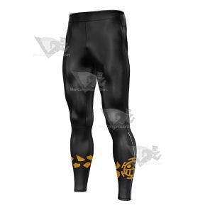 One Piece Trafalgar Law Black Mens Compression Legging