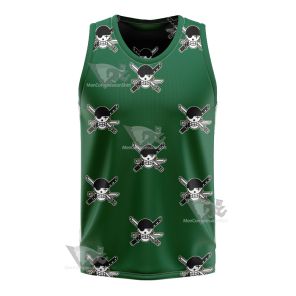 One Piece Zoro Skull Flag Basketball Jersey