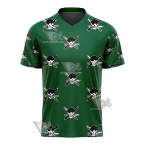 One Piece Zoro Skull Flag Football Jersey