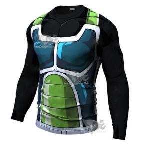 Onyx Bardock Armor Dragon Ball Z Long Sleeve Dri Fit Rash Guard