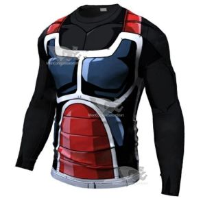 Onyx Rouge Armor Dragon Ball Z Long Sleeve Premium Dri Fit Rash Guard