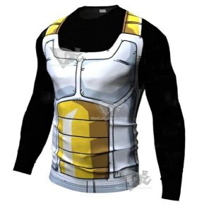 Onyx Vegeta Cell Armor Dragon Ball Z Long Sleeve Dri Fit Rash Guard