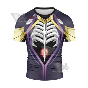 Overlord  Momonga Costume Rash Guard Compression Shirt