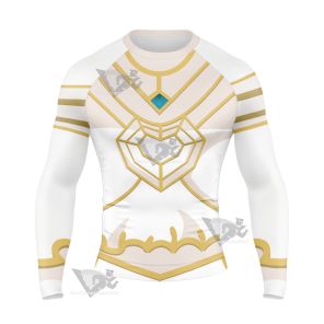 Overlord White Albedo Long Sleeve Compression Shirt