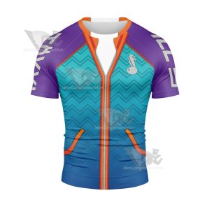 Overwatch 2 D Va Edm Rash Guard Compression Shirt