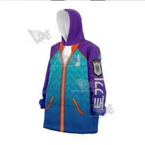 Overwatch 2 D Va Edm Snug Oversized Blanket Hoodie