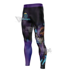 Overwatch Black Cat Sombra Mens Compression Legging