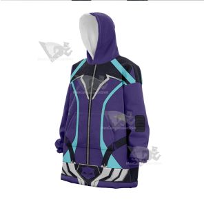 Overwatch Black Cat Sombra Snug Oversized Blanket Hoodie