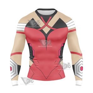 Overwatch Mercy Pink Long Sleeve Compression Shirt