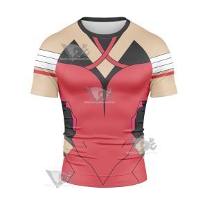 Overwatch Mercy Pink Short Sleeve Compression Shirt