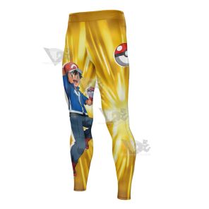 Pm Ash Ketchum Kalos Mens Compression Legging