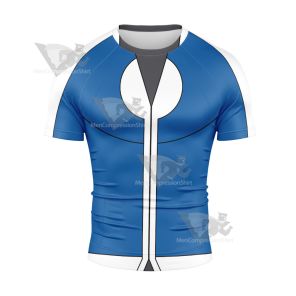 Pm Ash Ketchum Kalos Rash Guard Compression Shirt