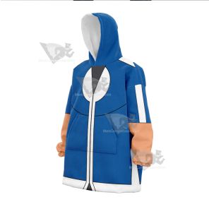 Pm Ash Ketchum Kalos Snug Oversized Blanket Hoodie