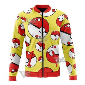 Pm Go Pokeball Yellow Bomber Jacket