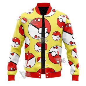 Pm Go Pokeball Yellow Varsity Jacket