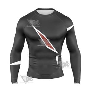 Pm Sun And Moon Team Skull Gladion Long Sleeve Compression Shirt