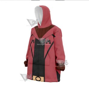 Pocket Monster Maxie Magma Leader Snug Oversized Blanket Hoodie