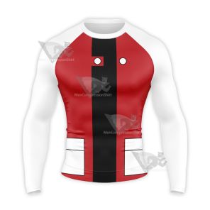 Pokemon Ash Ketchum Red Jacket Long Sleeve Compression Shirt