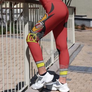 Pokemon Sword And Shield Kabu Red Women Compression Legging