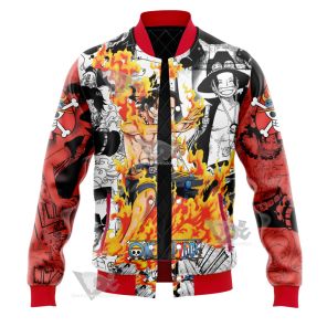 Portgas D Ace One Piece Varsity Jacket