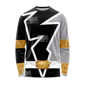 Power Rangers Dino Fury Black Ranger Long Sleeve Shirt