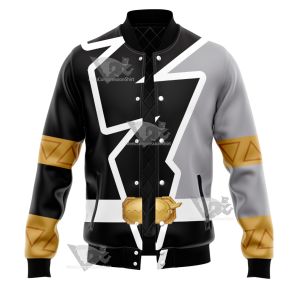 Power Rangers Dino Fury Black Ranger Varsity Jacket