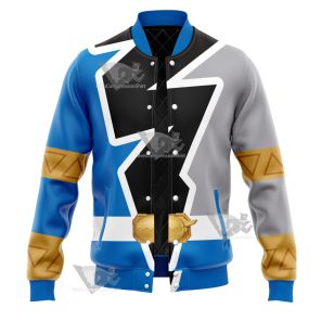 Power Rangers Dino Fury Blue Ranger Varsity Jacket