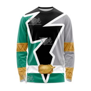 Power Rangers Dino Fury Green Ranger Long Sleeve Shirt