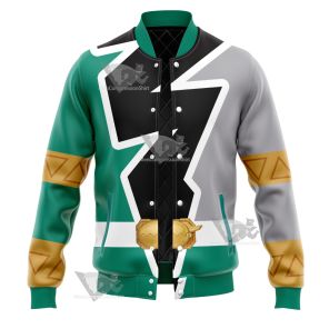 Power Rangers Dino Fury Green Ranger Varsity Jacket