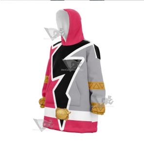 Power Rangers Dino Fury Pink Ranger Snug Blanket Hoodie