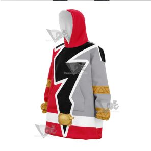 Power Rangers Dino Fury Red Ranger Snug Blanket Hoodie