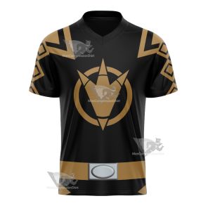 Power Rangers Dino Thunder Black Ranger Football Jersey