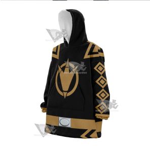 Power Rangers Dino Thunder Black Ranger Snug Blanket Hoodie