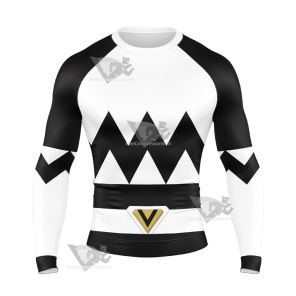 Power Rangers Lost Galaxy Episode Black Long Sleeve Compression Shirt