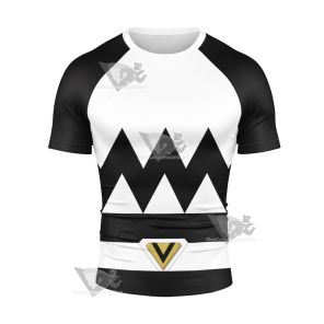 Power Rangers Lost Galaxy Episode Black Short Sleeve Compression Shirt