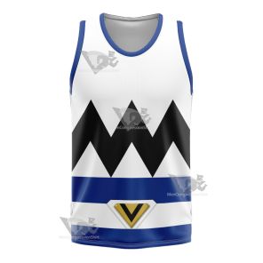 Power Rangers Lost Galaxy Episode Blue Basketball Jersey