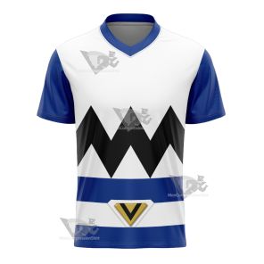 Power Rangers Lost Galaxy Episode Blue Football Jersey