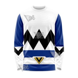 Power Rangers Lost Galaxy Episode Blue Long Sleeve Shirt