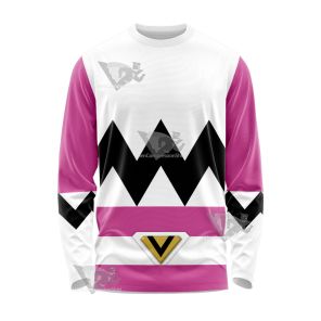 Power Rangers Lost Galaxy Episode Pink Long Sleeve Shirt