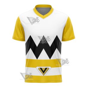 Power Rangers Lost Galaxy Episode Yellow Football Jersey